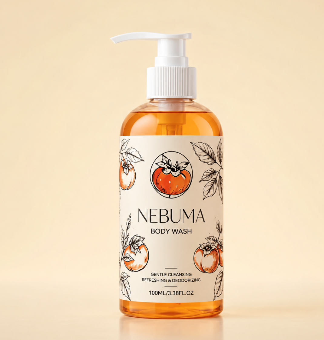Gel de baño de caqui Nebuma